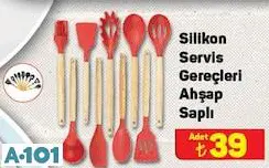 SİLİKON SERVİS GEREÇLERİ AHŞAP SAPLI SİLİKON SERVİS GEREÇLERİ AHŞAP SAPLI